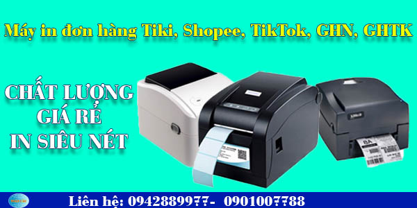 Máy in đơn hàng Tiki, Shopee, TikTok, GHN, GHTK: Giải pháp in ấn chuyên nghiệp cho doanh nghiệp thương mại điện tử