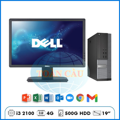 Máy Bộ Dell OptiPlex 3010SFF – i3 2100 | Ram 4G | HDD 500GB | 19″