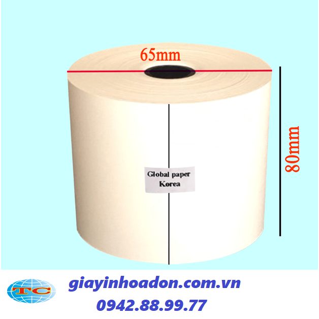 Giấy in nhiệt k80x65 mm