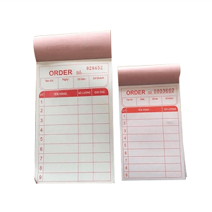 Giấy order 2 liên