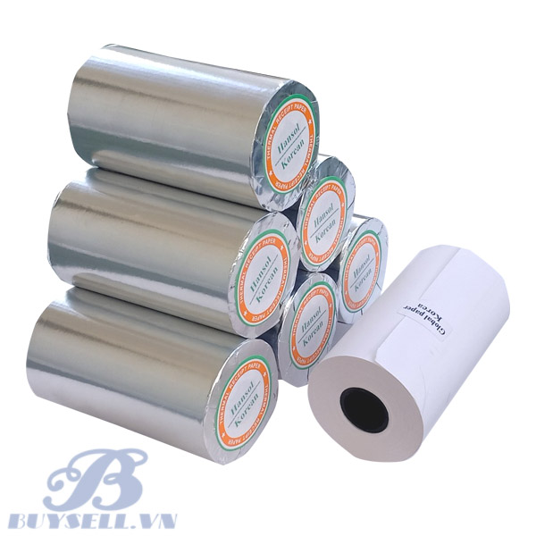 Giấy in bill Hansol bọc bạc k80x45mm