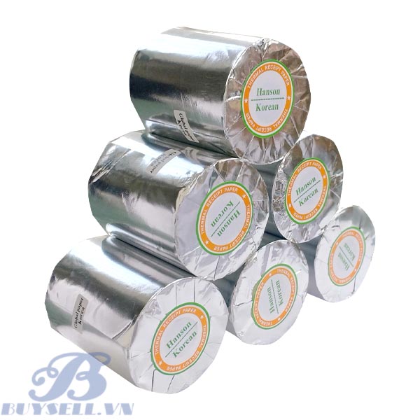 Giấy in bill Hansol bọc bạc k80x65mm
