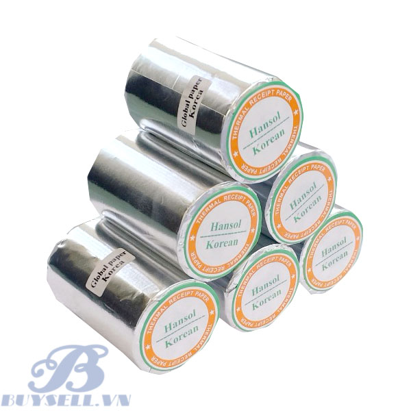 Giấy in bill bọc bạc k80x50mm