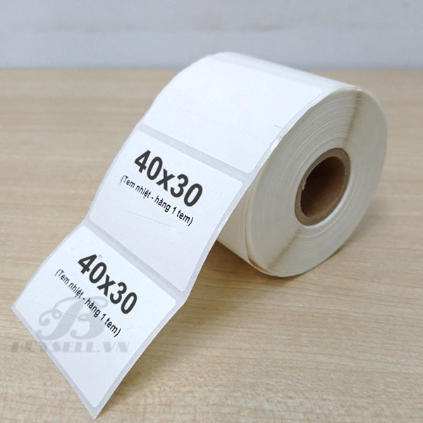 Giấy decal mã vạch nhiệt 40x30 mm
