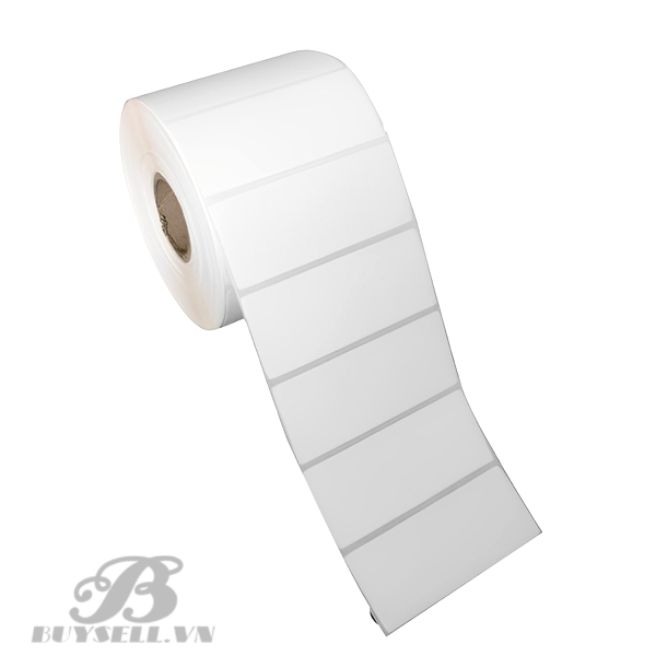 Giấy decal chuyển nhiệt 1 tem 70x30mm, dài 50m