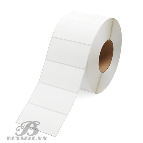 Giấy decal chuyển nhiệt 1 tem 75x50mm, dài 50m