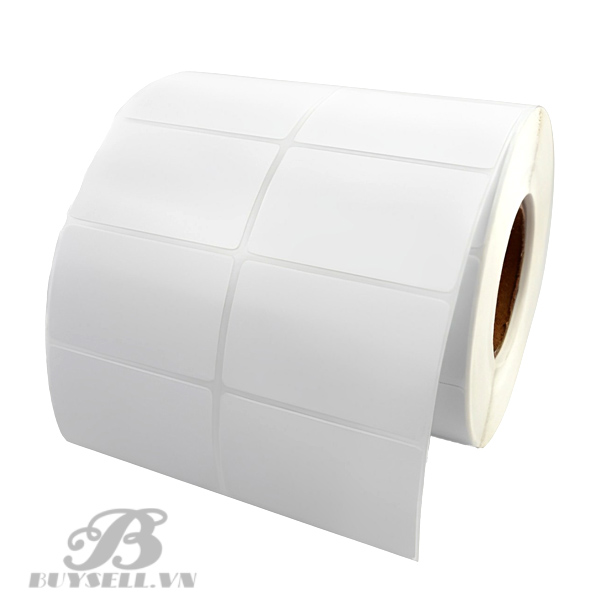 Decal mã vạch 2 tem khổ 37x22mm dài 30m (tem nhiệt)