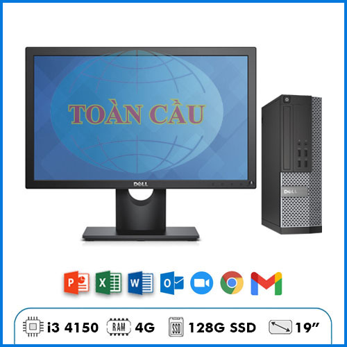 Máy Bộ Dell OptiPlex 3020SFF – Văn Phòng – i3 4150 | Ram 4G | SSD 128GB | 19″
