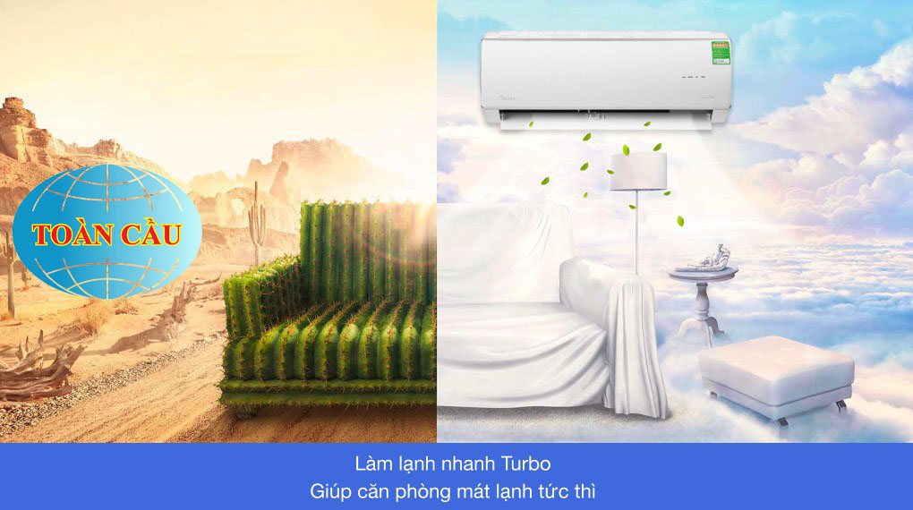 Máy lạnh Midea Inverter 1 HP MSAFA-10CRDN8