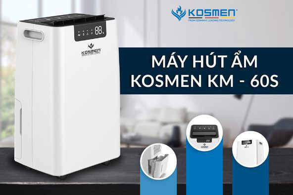 Máy hút ẩm không khí dân dụng Kosmen KM60S